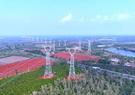 海南500kV主网架工程首条线路投产送电！