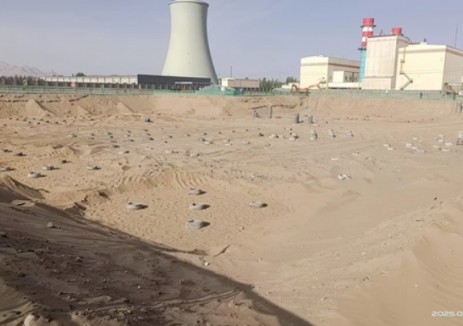 青海熔盐储能项目主厂房及空冷平台桩基施工完成