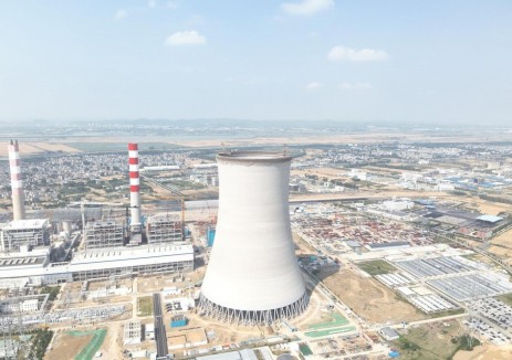 中国能建建筑集团承建的淮南平圩电厂四期项目冷却