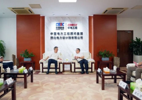在新能源等领域深化合作！张涛与中电工程西北院刘增强会谈