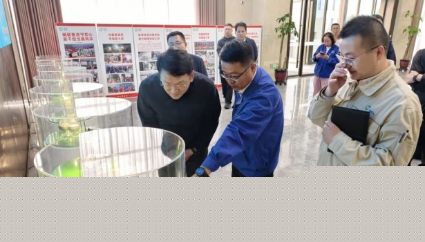 辽宁省岫岩县政府到节能环保科技产业公司考察交