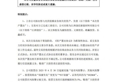 绿康生化出售光伏胶膜业务