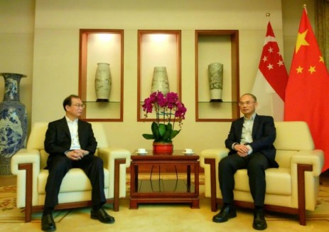 中国华电江毅与中国驻新加坡大使和新加坡能源