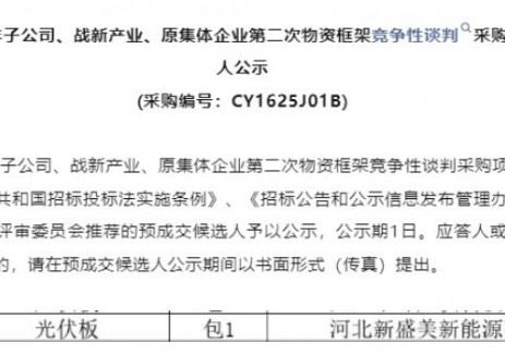 新盛美入围国网湖南电力2025年子公司、战新产业、原集体企业第二次物资框架竞争性谈判采购项目名单