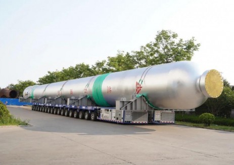 兰石重装青岛公司承制荆门石化2台加氢反应器完工