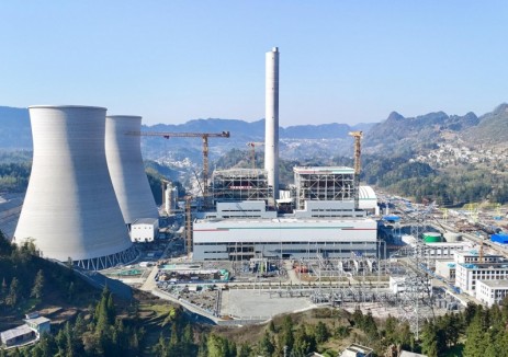 中国能建浙江火电承建的贵州金元织金项目1号机