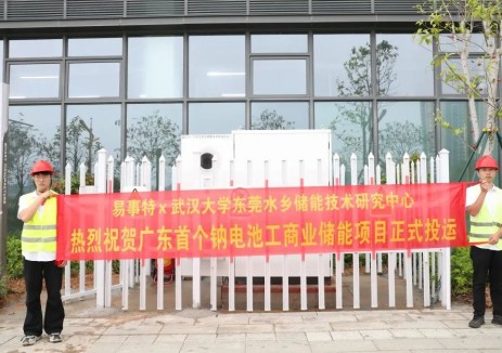 钠电池！广东省首个钠电工商业储能项目正式投运，