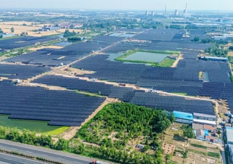 江苏垞城矿采煤塌陷区光伏发电项目建成并网