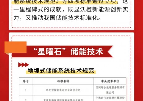 喜报！沃橙星曜石储能通过中国电工技术学会储能领