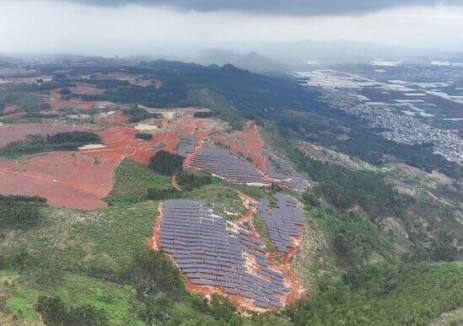 云南弥勒光伏项目成功实现全容量并网目标