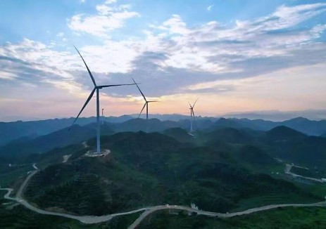 贵州纳雍县猪场乡大闹地风电项目顺利并网