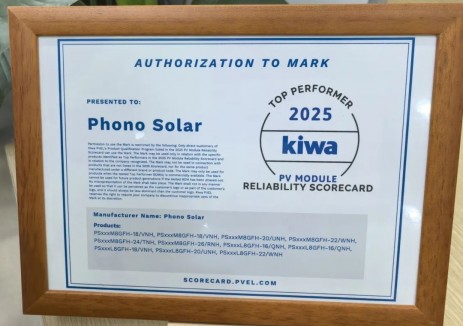 苏美达辉伦凭借顶级表现蝉联Kiwa PVEL 2025“Top 