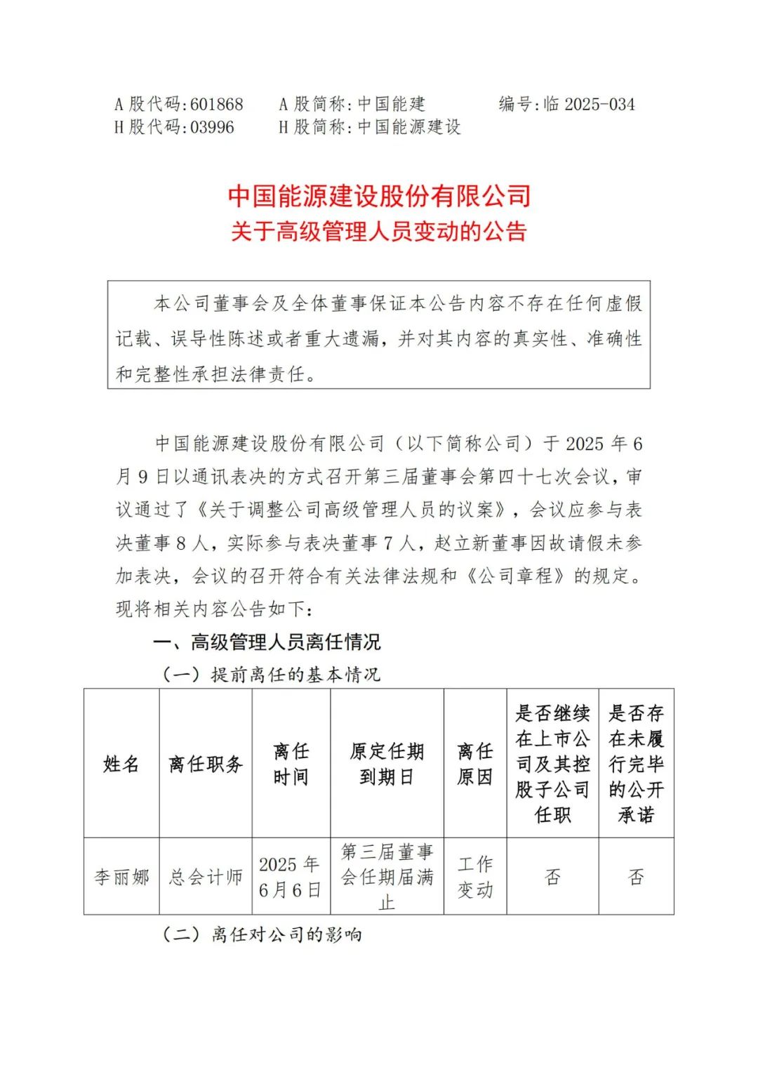 尹强、徐陆任中国能建副总经理！