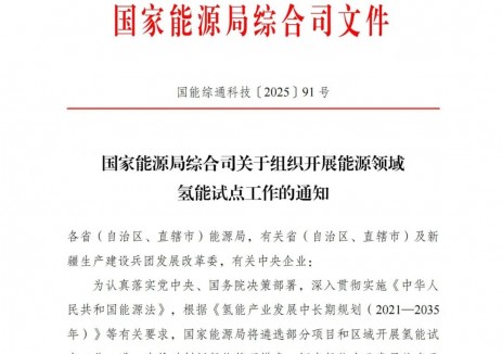国家能源局：因地制宜开展离网制氢等试点 构建风光氢储一体化能源架构
