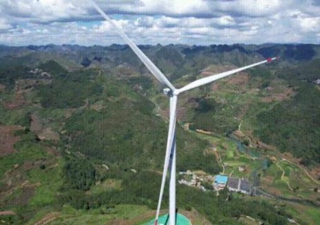 中国能建江苏院首个自主开发的 “投资-建设-运营”一体化山地风电项目镇宁本寨风电场项目全容量并网