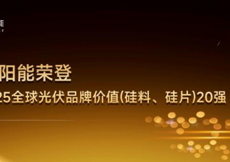 高景太阳能连续三年跻身PVBL 全球光伏品牌价值