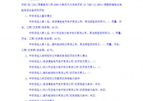 中标 | 思源清能/禾迈电力/晶科能源预中标河北