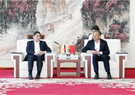 中国能建倪真与文莱首相府部长刘光明会谈
