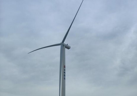 吉林大安风光制绿氢合成氨一体化示范项目首台风机发电成功