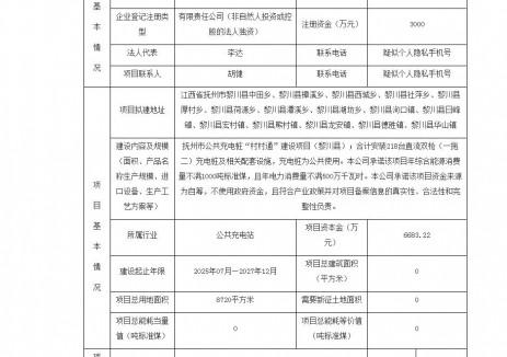 抚州市城市能源发展有限公司抚州市公共充电桩村村