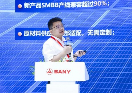 三一硅能750W TOPCon组件与高效光伏电池亮相，