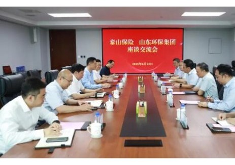 山东环保集团与泰山保险开展座谈交流
