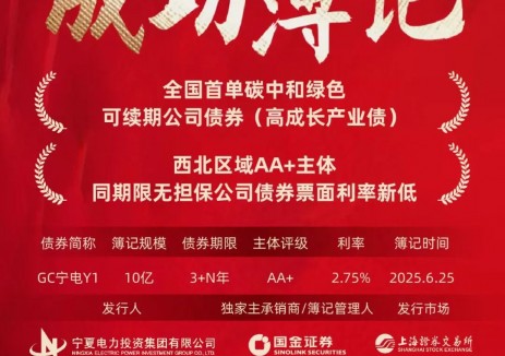宁夏电投成功发行碳中和绿色可续期公司债券