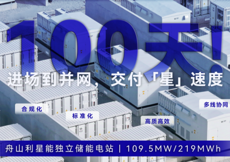 岱山首个！浙江舟山利星能独立储能电站正式并网