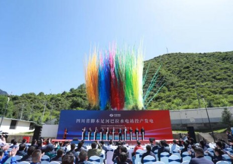 大渡河巴拉水电站首台机组投产发电