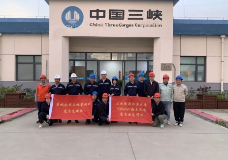 三峡江苏大丰800MW海上风电项目倒送电一次成功！