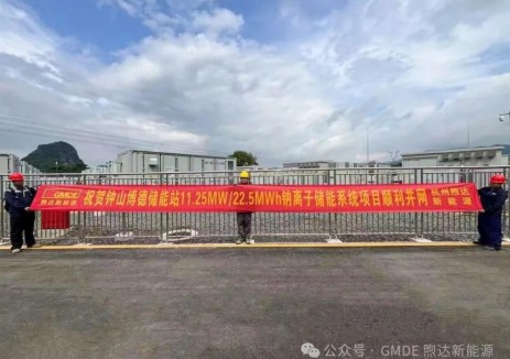 中广核新型储能示范项目全容量并网！