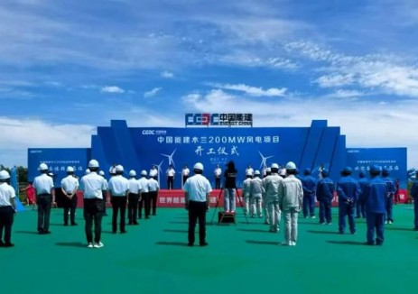 中国能建黑龙江木兰200MW风电项目举行开工仪式