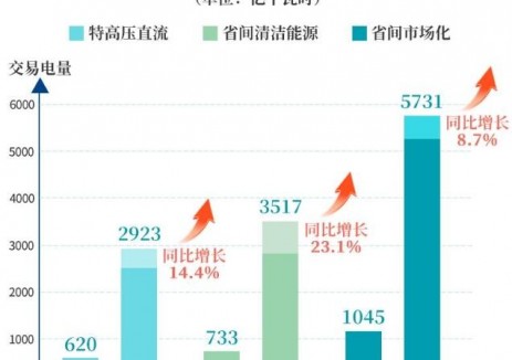 <em>國家電網</em>上半年省間交易電量超5700億千瓦時