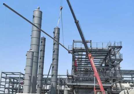 六建集團東明項目部工藝管道工程正式拉開序幕