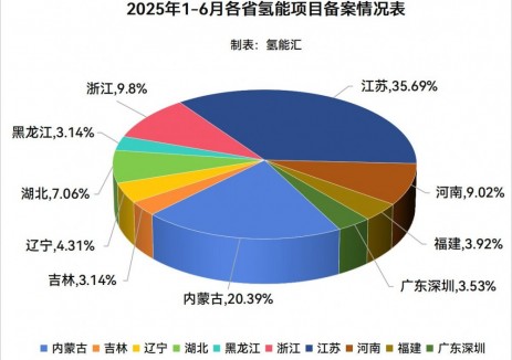 7.59GW！2025年半年度255个氢能相关项目备案