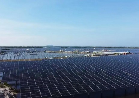 晨科太阳能海南文昌120MW渔光互补项目落地