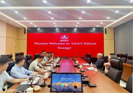 阿达罗能源董事长埃德温一行到访三一硅能，双方围绕新