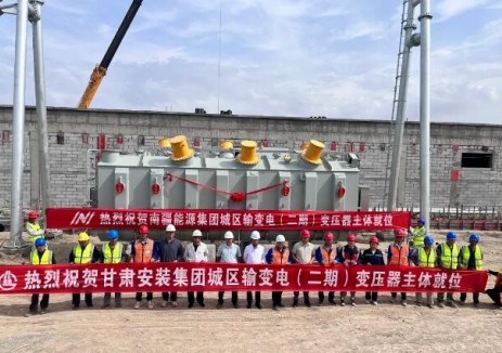 甘肃安装集团新疆分公司阿拉尔城区输变电工程主变