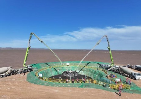 中国能建江苏电建一公司承建的国电投哈密北风储一