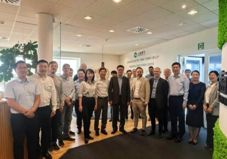 上海电气集团领导调研风电欧洲科创中心，强调全球协同与模式创新