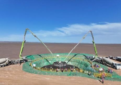中国能建江苏电建一公司承建的国电投哈密北风储