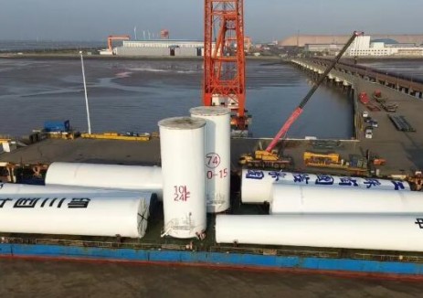 江苏盐城港智慧港口散货码头分公司双套风电塔筒装船工艺成功应用实践