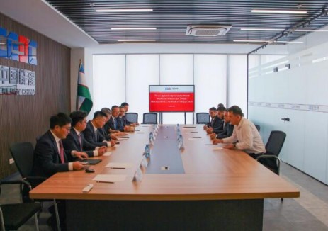 乌兹别克斯坦能源部副部长乌米德到访中国能建国际集团中亚有限公司并见证合作