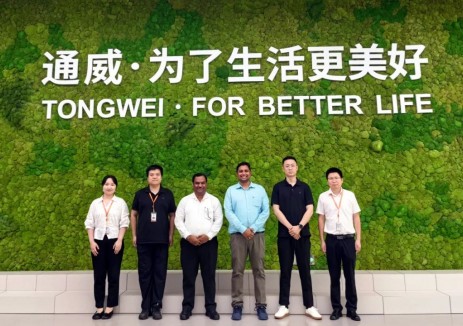 印度Emmvee Energy公司代表到访通威太阳能  共探