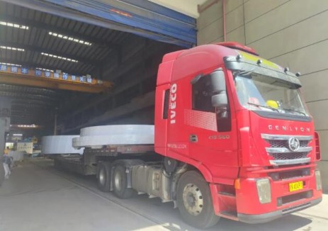 中国船舶宁晋200兆瓦风电项目法兰首批产品顺利发货