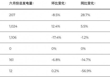 智利<em>6月份</em>可再生能源占比下滑至34.7%