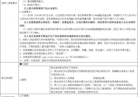 招标 | 4MW/16MWh！海螺集团广东阳江用户侧储能项