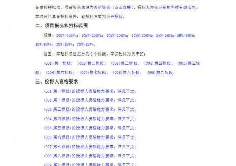 招标 | 64MW/128MWh！宁夏光伏项目储能容量租赁招标