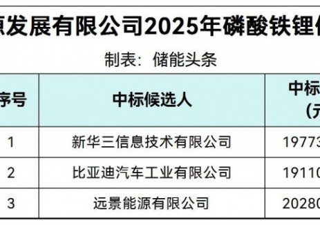 中标 | 山东高速储能采购公示候选人：新华三/比亚