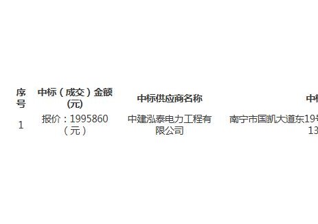 中标|广西河池市巴马县甲篆镇新能源充电站项目成